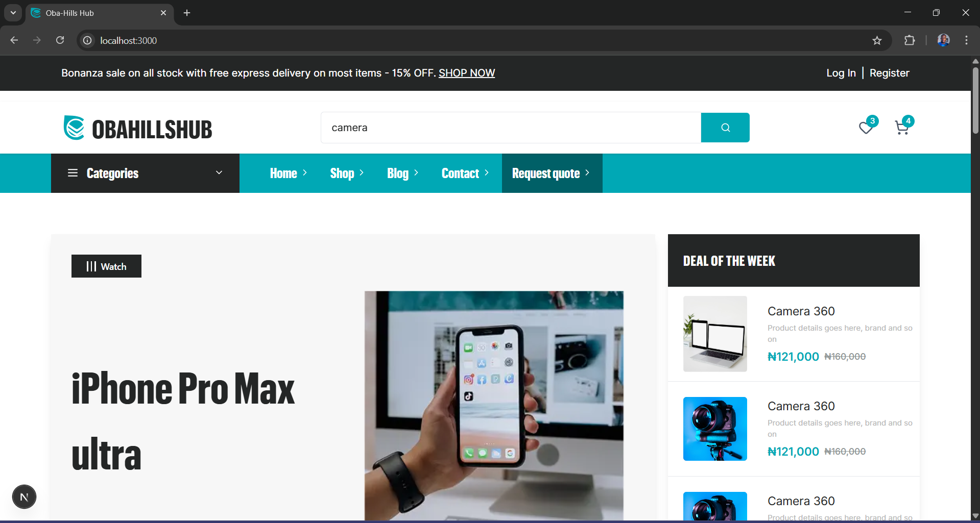 ObaHills Hub Project